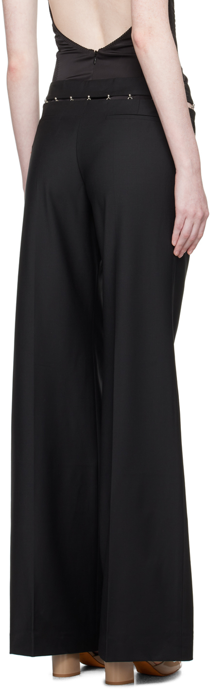 Raya High-Waisted Wide-Leg Pant - Black