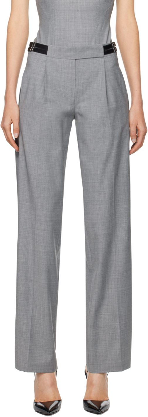 Anna October Gray Nora Trousers In Grey