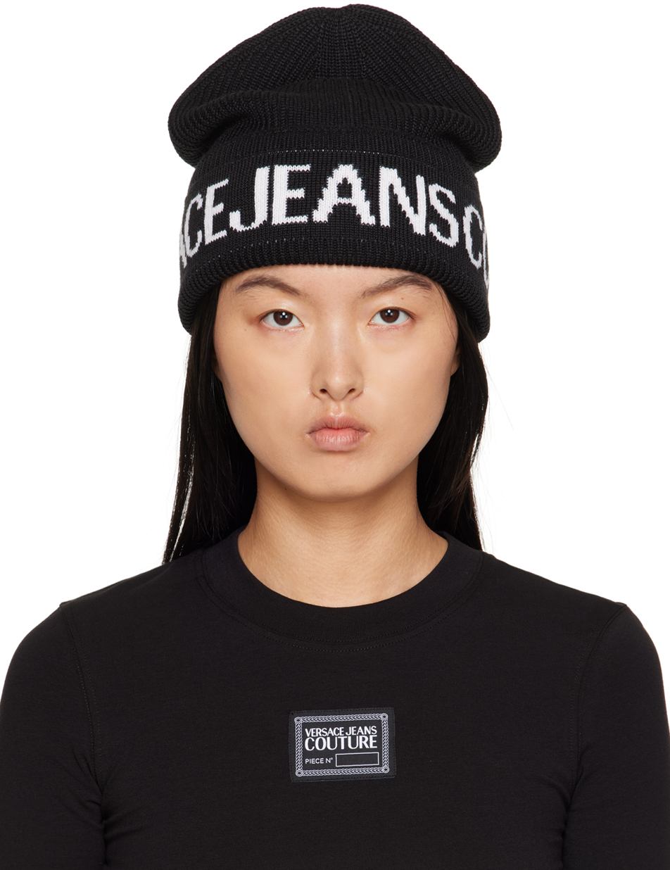 Versace Jeans Couture ribbed-knit wool-blend Beanie - Farfetch