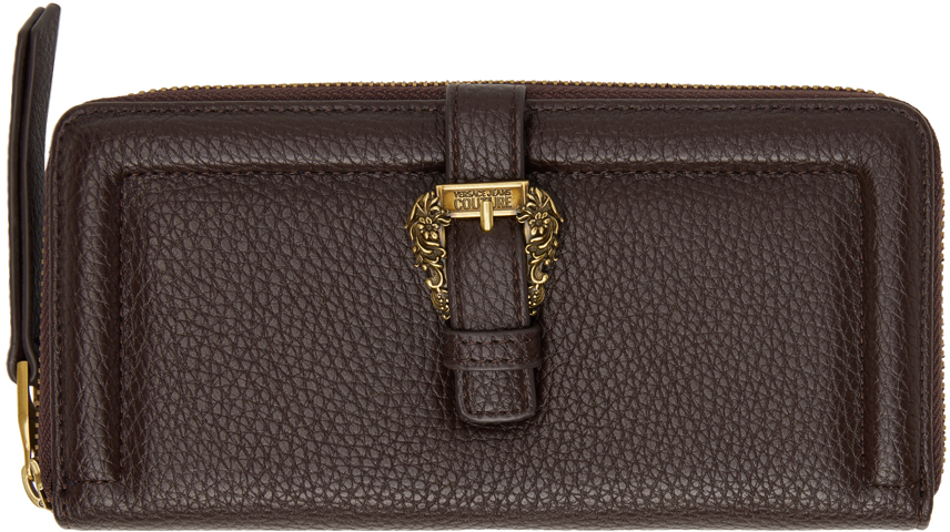 Versace Jeans Couture Brown Couture1 Continental Wallet In E741 Cocoa