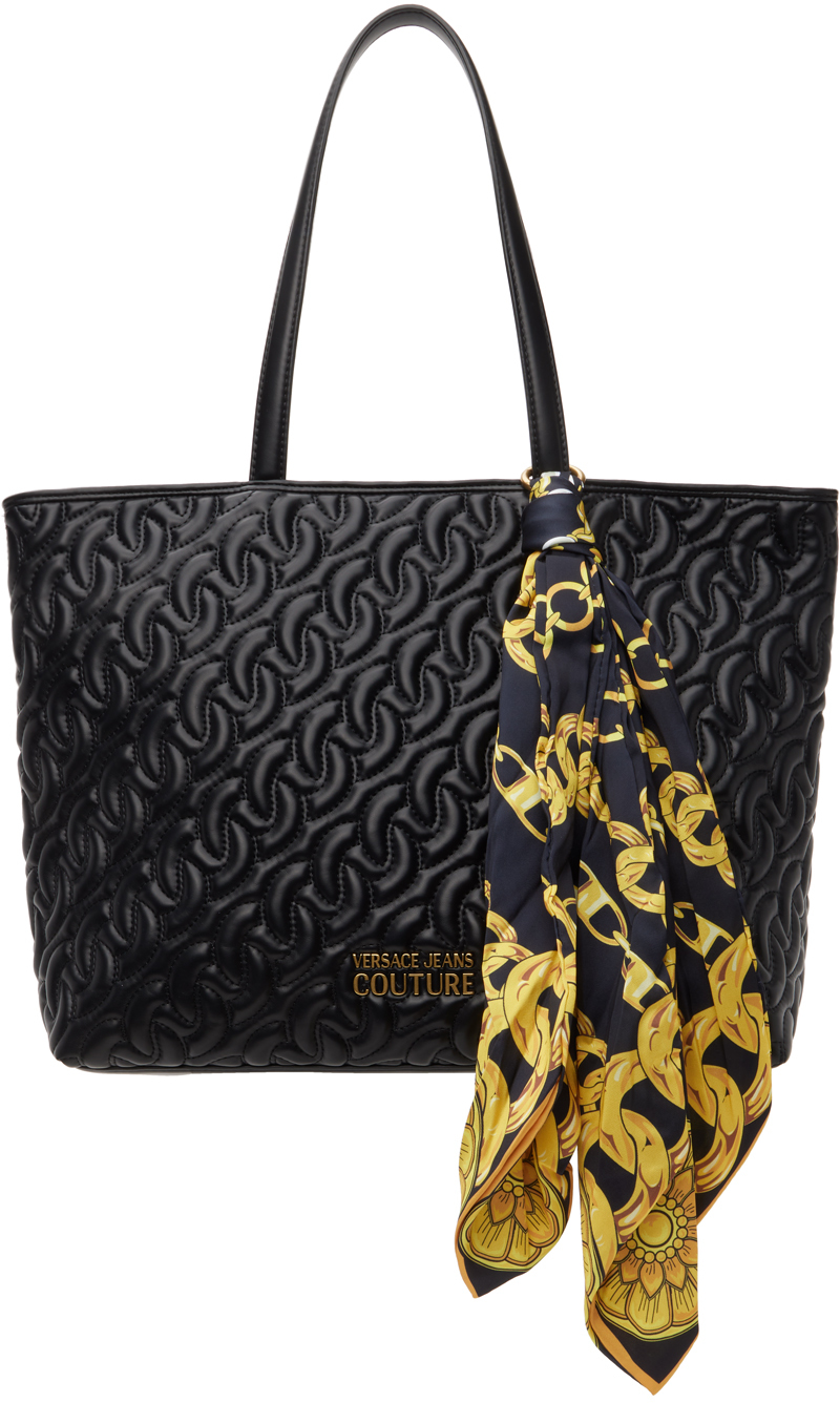 Versace Jeans Couture Chain Couture-print tote bag, White
