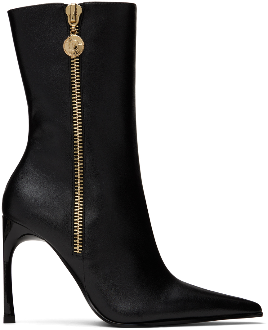 Versace Jeans Couture Black Sadie Boots In E899 Black