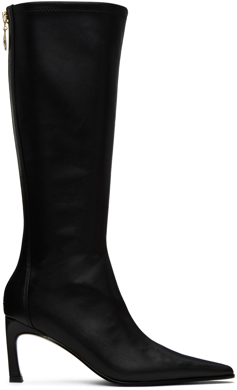 Versace Jeans Couture: Black Mandy Boots | SSENSE
