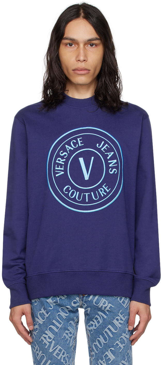 Navy V-Emblem Sweatshirt