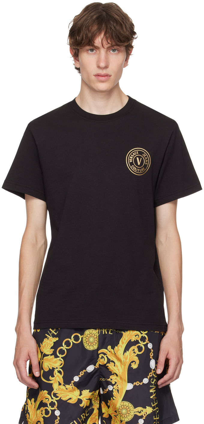 Black V-Emblem T-Shirt