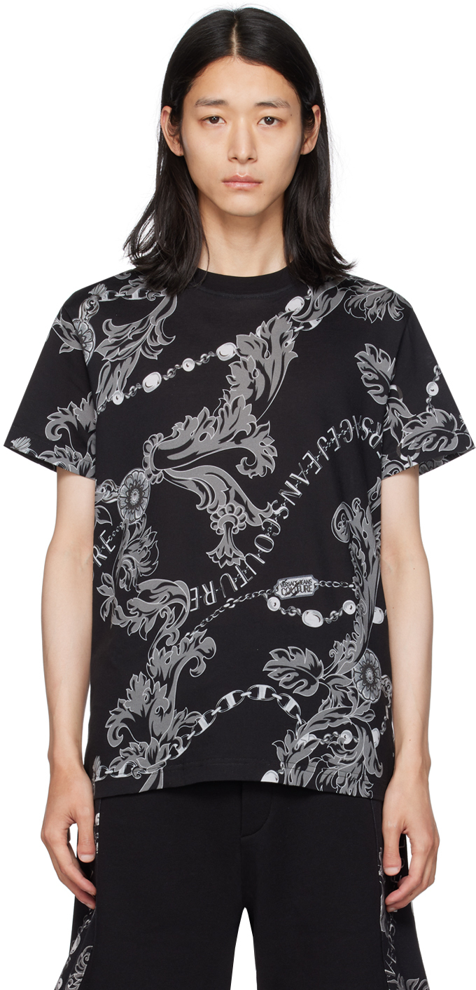 Versace Jeans Couture Black Chain T-shirt