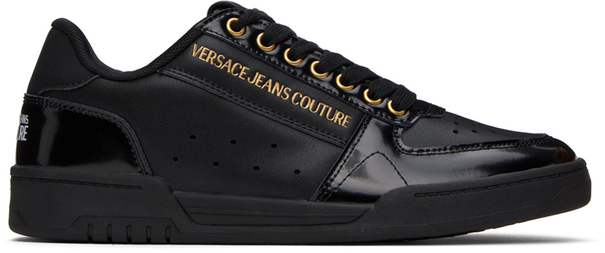 Versace Jeans Couture Black Brooklyn Sneakers In E899 Black