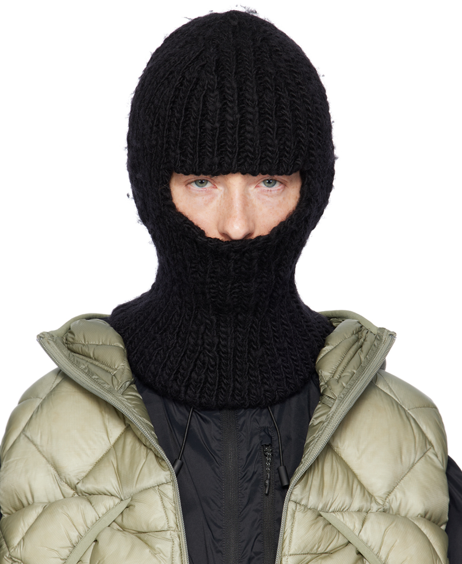 Black Ribbed Balaclava