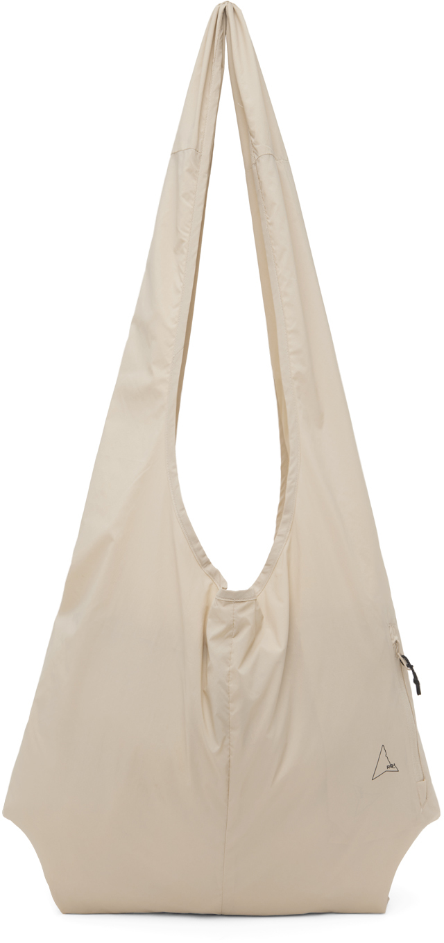 Beige Packable Shoulder Bag