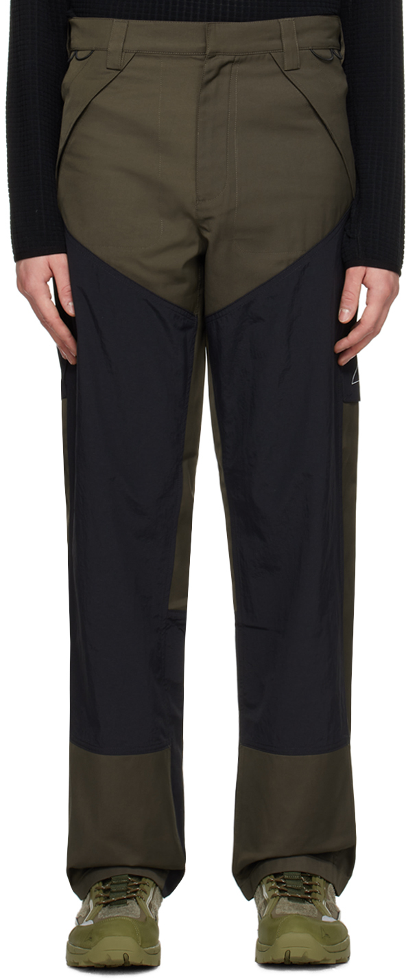 ROA Khaki & Black Paneled Cargo Pants | Smart Closet