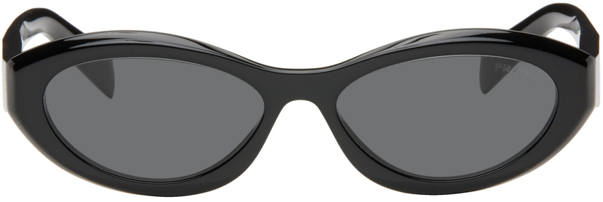 Prada Black Symbole Sunglasses In 16k08z