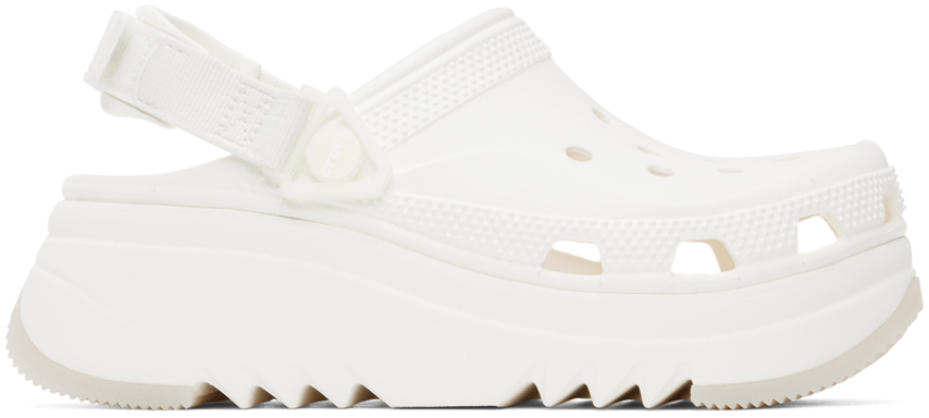 White Hiker Xscape Clogs by Crocs on Sale