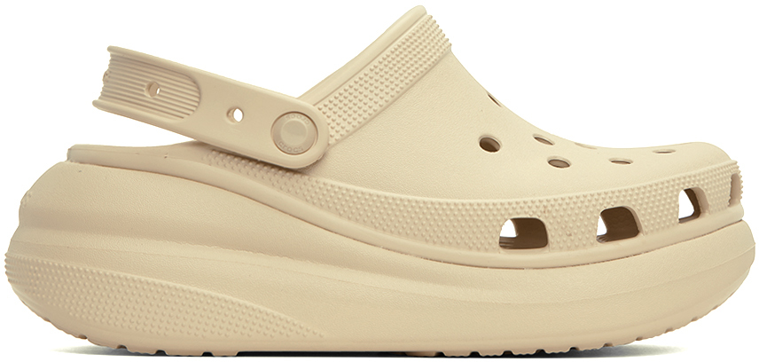 Crocs: Beige Mega Crush Sandals | SSENSE UK
