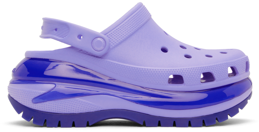 Purple Mega Crush Clogs by Crocs on Sale