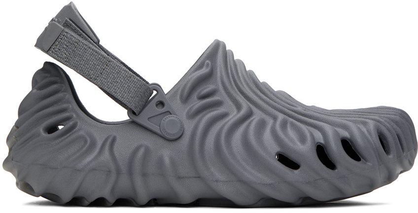 Crocs: Gray Salehe Bembury Edition Pollex Clogs | SSENSE Canada