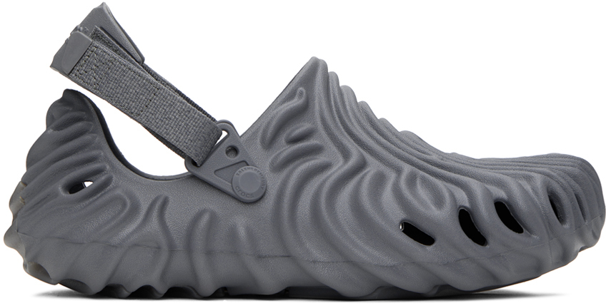 Crocs Gray Salehe Bembury Edition Pollex Clogs In Niagara