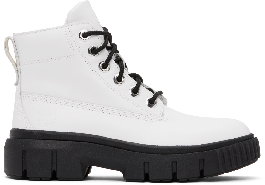 White Greyfield Boots