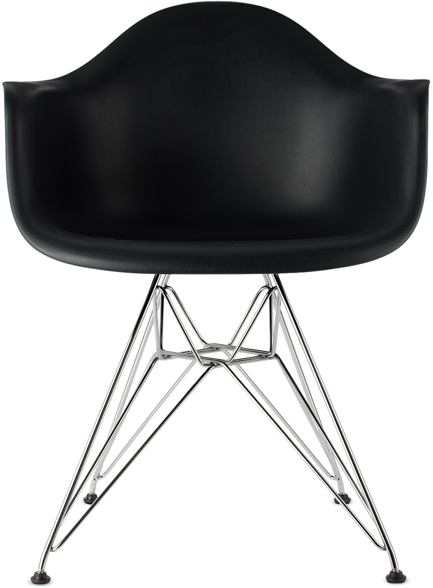 Herman Miller Black Eames Molded Plastic Armchair