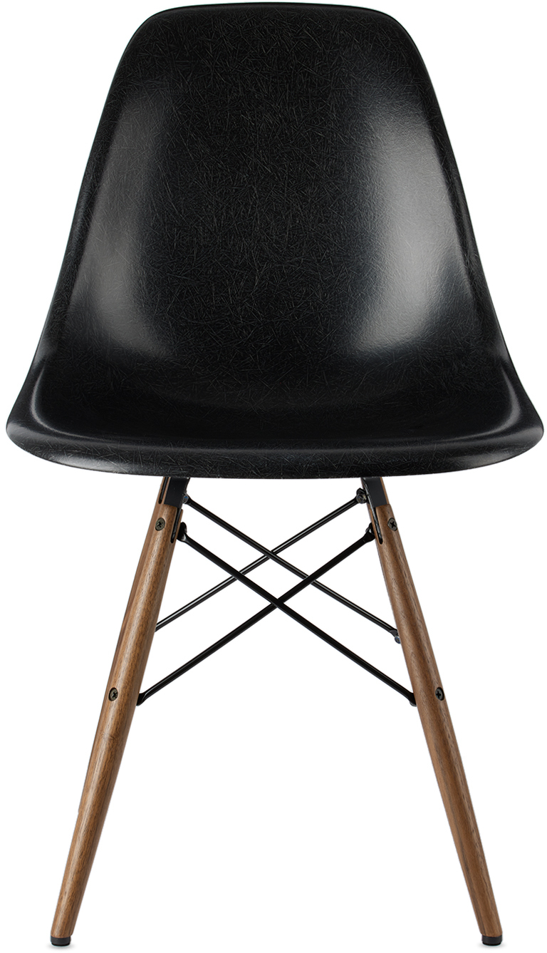 Herman Miller Black Eames Molded Fiberglass Side Chair