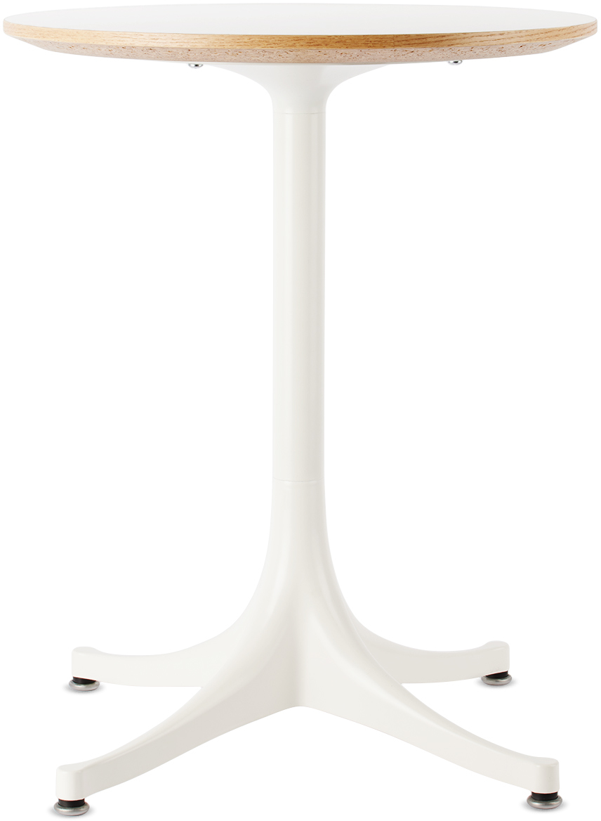 Herman Miller White Nelson Pedestal Side Table