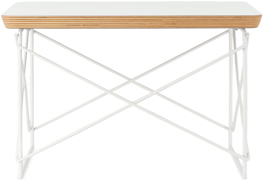 Herman Miller White Eames Wire Base Low Table