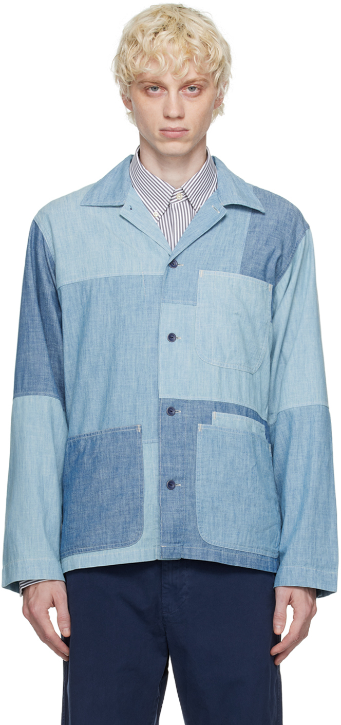 Polo Ralph Lauren Blue Patchwork Shirt Ssense