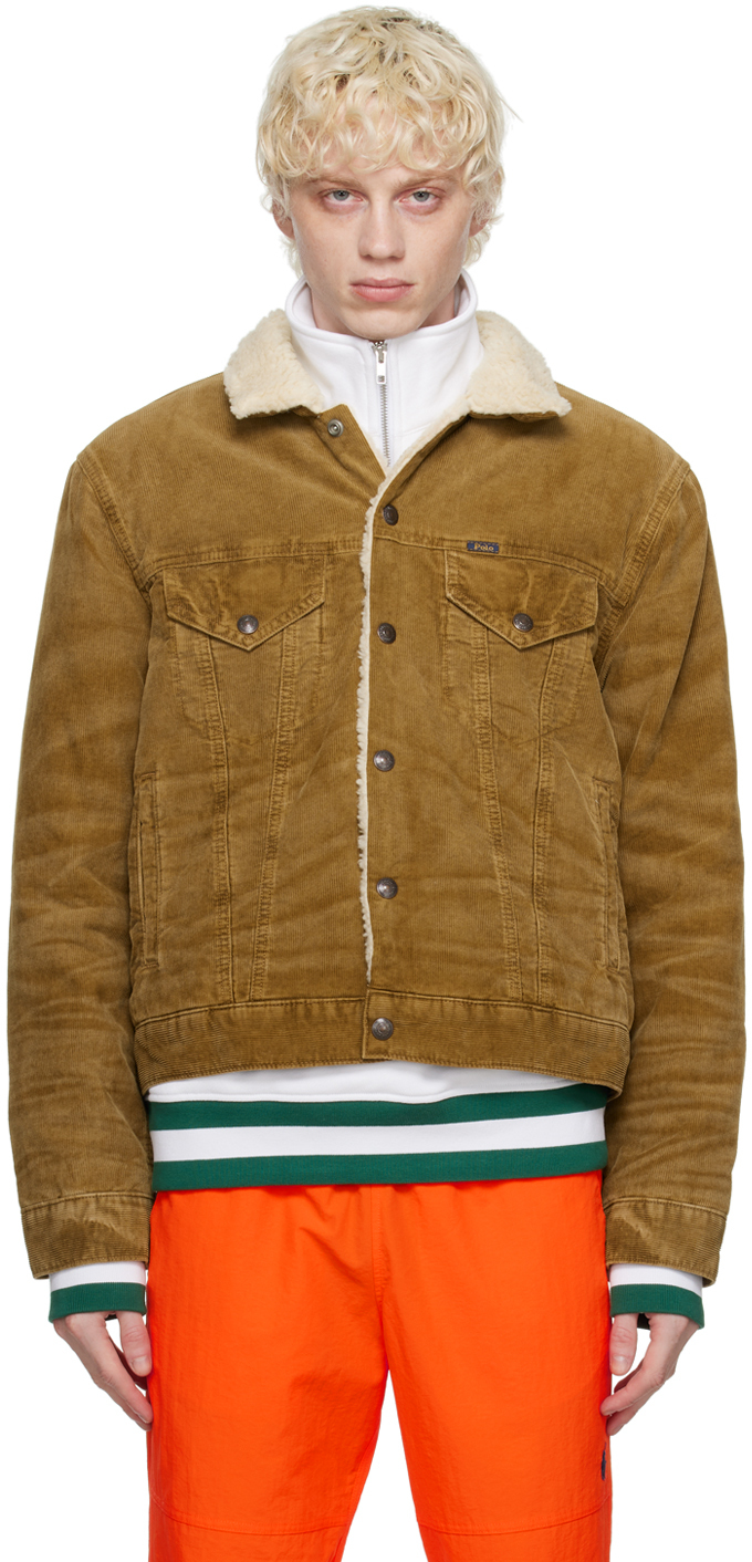Polo Ralph Lauren: Tan Trucker Jacket | SSENSE