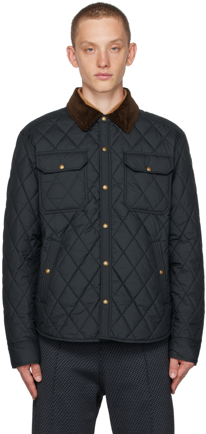 Polo Ralph Lauren Navy Quilted Jacket In College Navy ModeSens