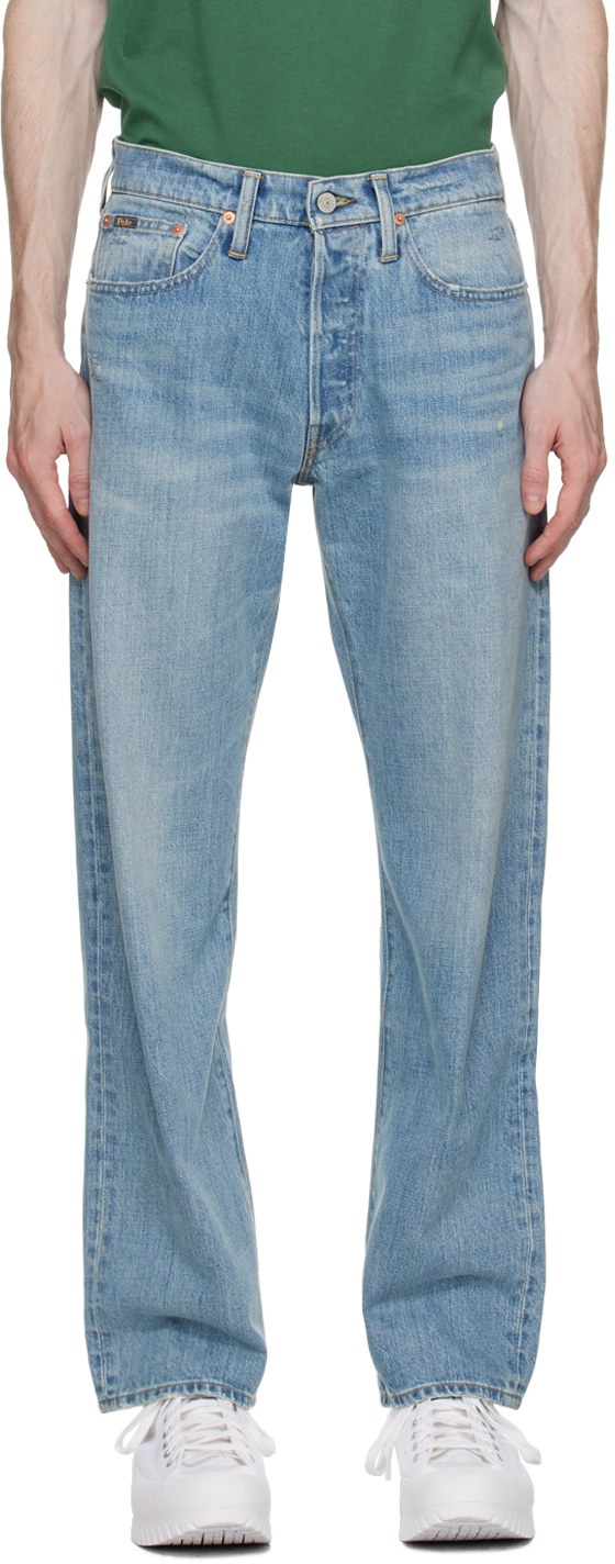 Polo Ralph Lauren Blue Vintage Classic Fit Jeans In Longpoint