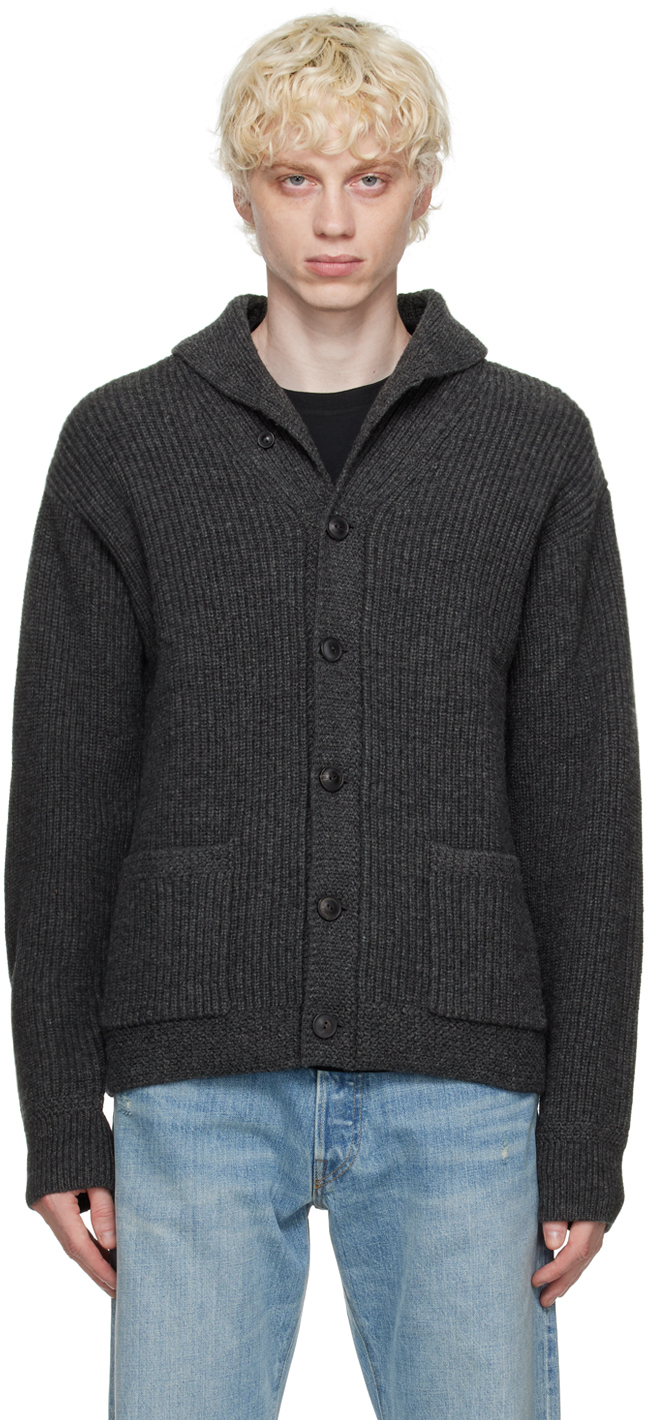 Polo Ralph Lauren: Gray Shawl Collar Cardigan | SSENSE UK