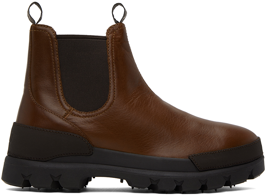 Tan Oslo Chelsea Boots by Polo Ralph Lauren on Sale