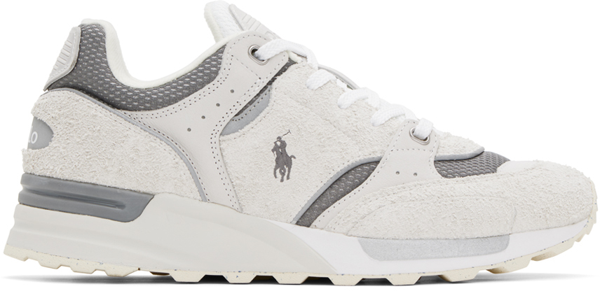 POLO RALPH LAUREN GRAY TRACKSTER 200 SNEAKERS