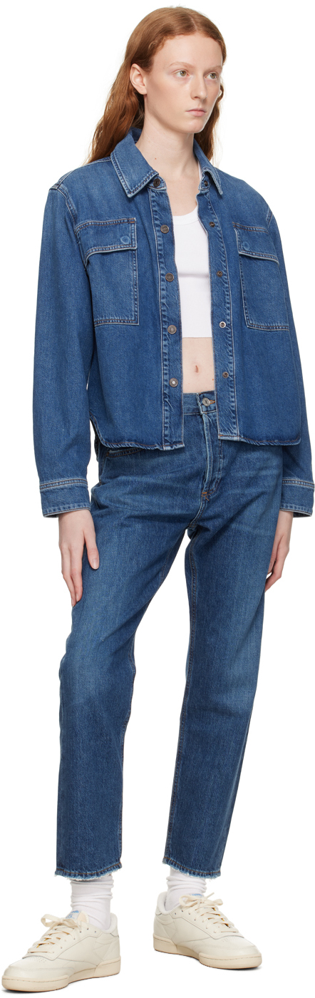 Agolde Indigo Parker Jeans In Surreal