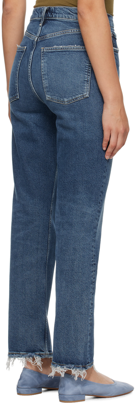Agolde Blue Stovepipe Jeans In Captivate