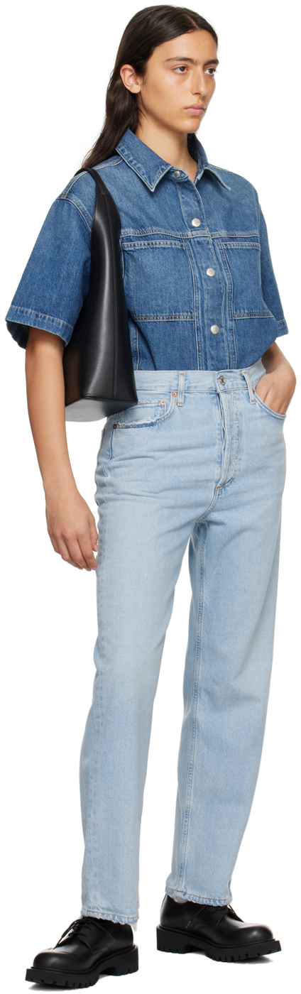 Shop Agolde Blue 90's Jeans In Reputation
