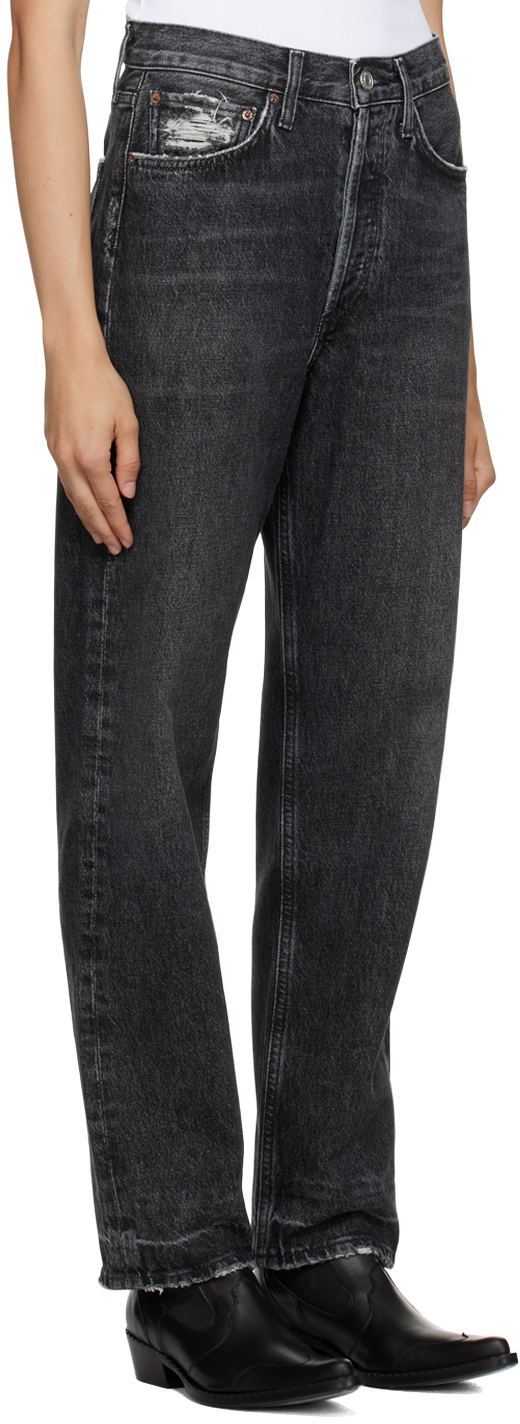 Agolde Gray 90's Jeans In Black