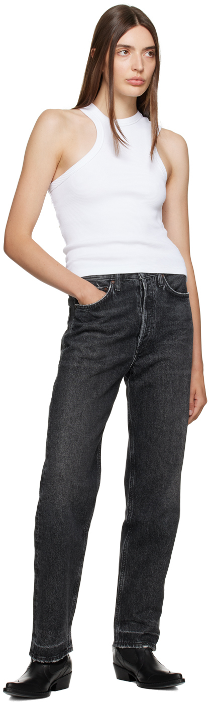 Agolde Gray 90's Jeans In Black