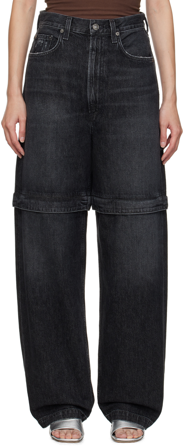 Black Risha Jeans by AGOLDE on Sale