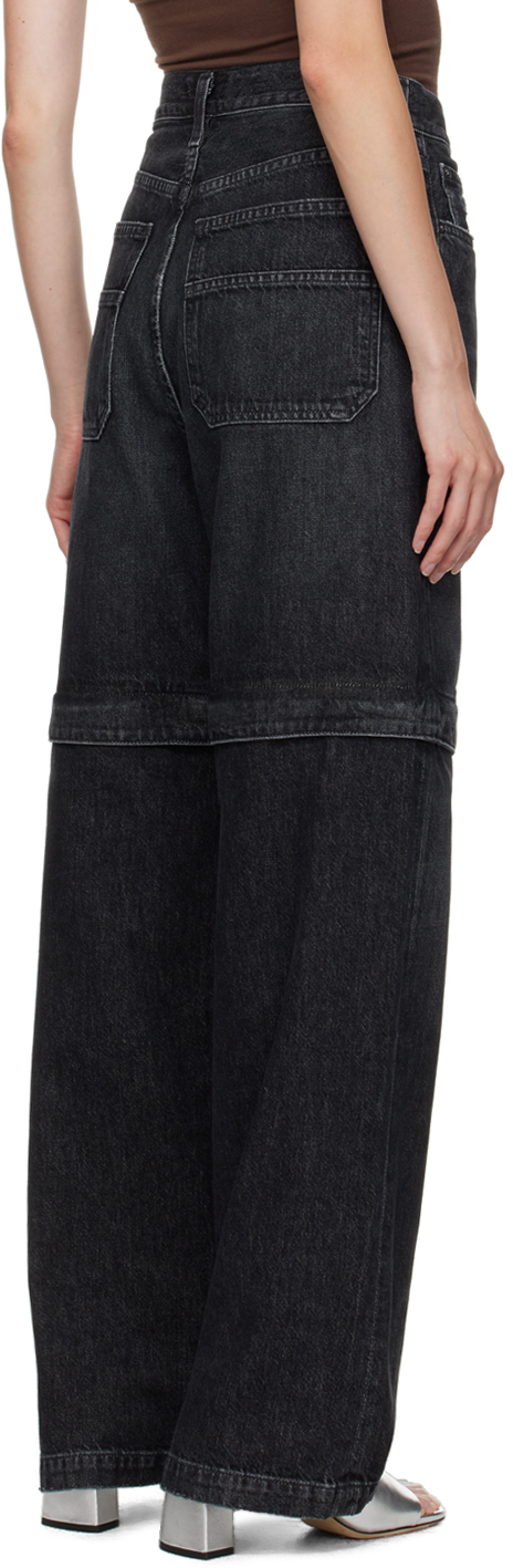 Agolde Black Risha Jeans In Sin