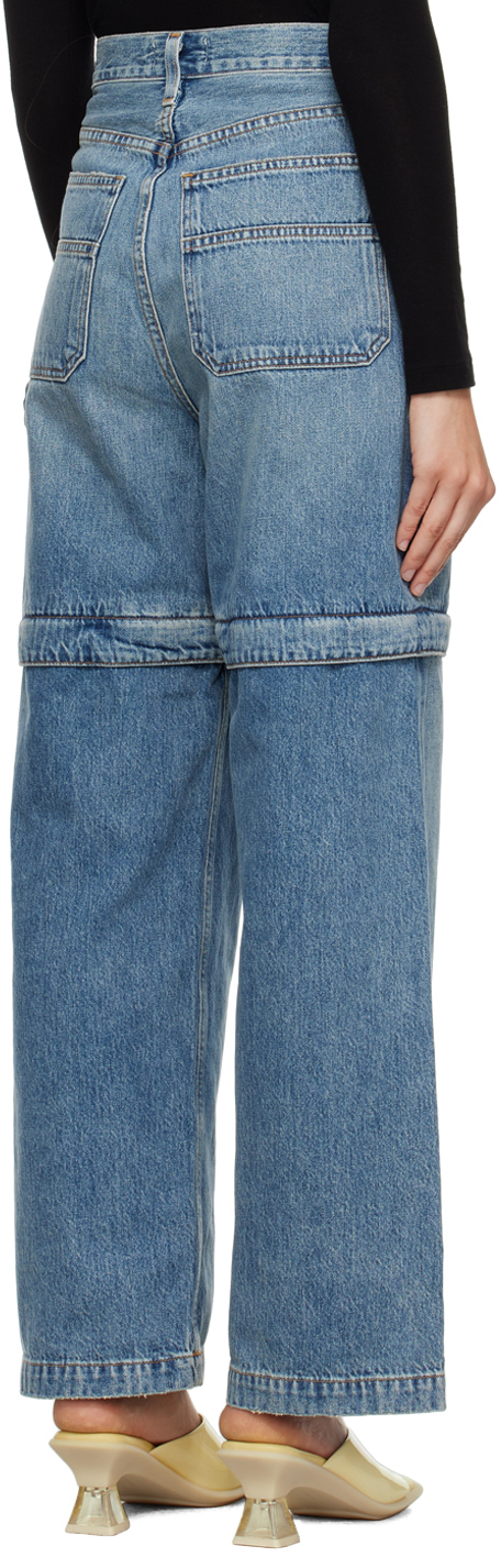 Agolde Blue Risha Jeans In Memento