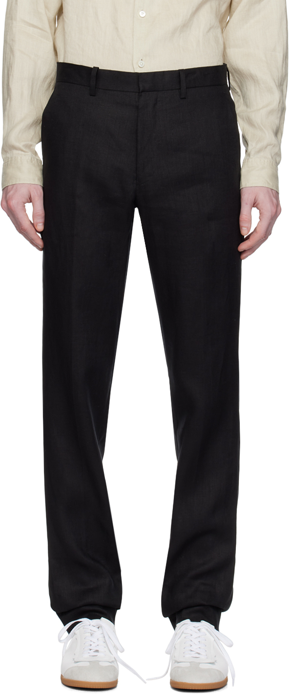 Pantalon Skinny En Soie Theory Latani - Taille 2 (245) - Bleu Noir - Occasion Très Bon état