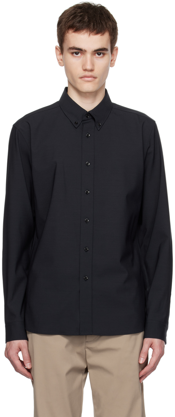 Navy Hugh Shirt by Theory on Sale