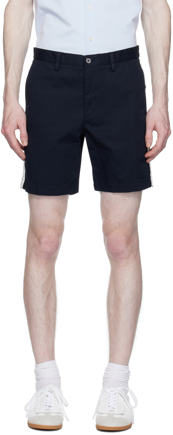 Theory Navy Zaine Shorts In Baltic