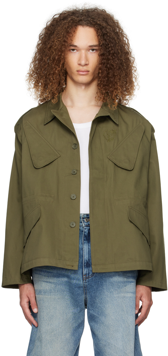 Sky High Farm Workwear Khaki Samira Nasr Edition Jacket SSENSE Canada