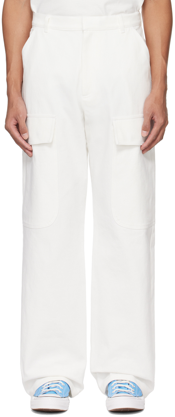 Shop Sky High Farm Workwear White Alastair Mckimm Edition Cargo Pants In 1 White
