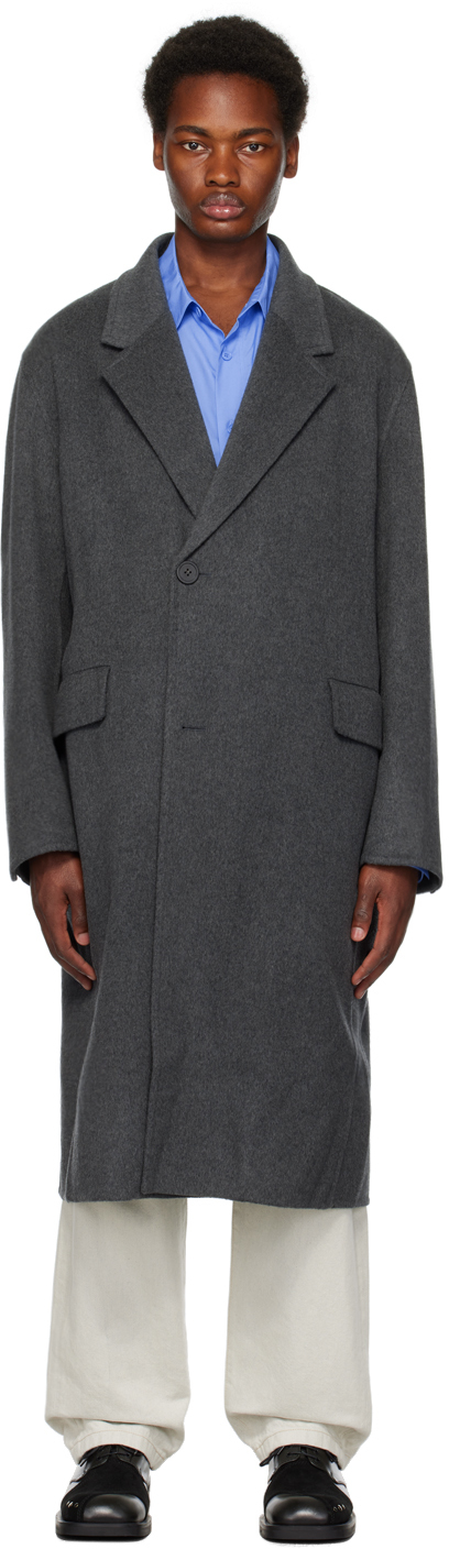 Gray Two-Button Coat