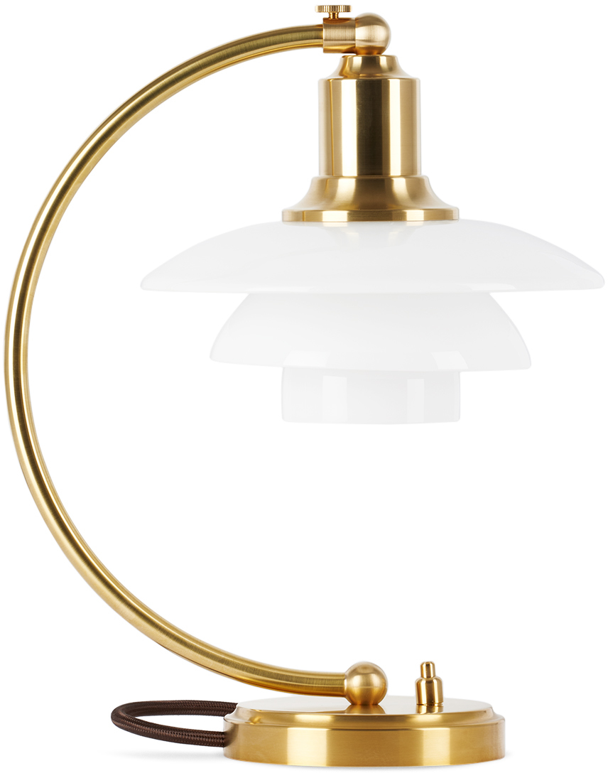 Louis Poulsen Gold Limited Edition Ph 2/2 Luna Table Lamp In Brass