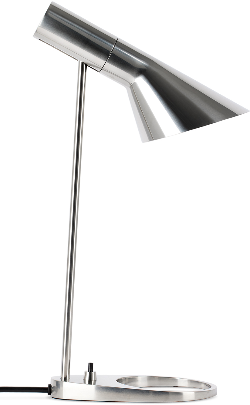 Louis Poulsen Inc Silver Aj Mini Table Lamp In Stainless Steel
