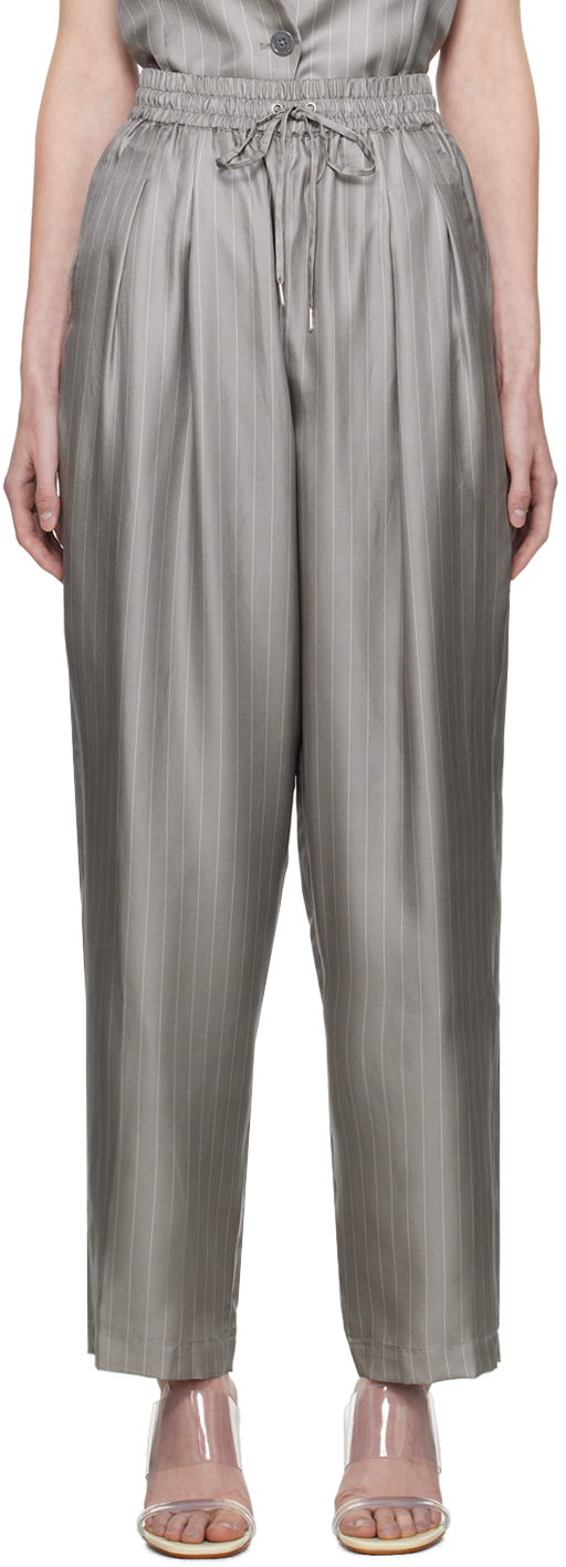 Gray Slouch Trousers