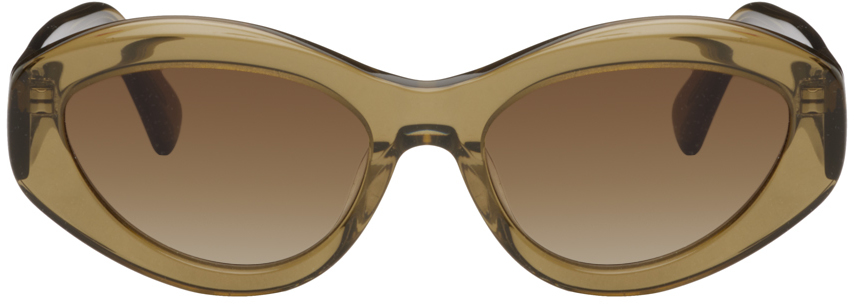 CHIMI Khaki Cat-Eye Sunglasses
